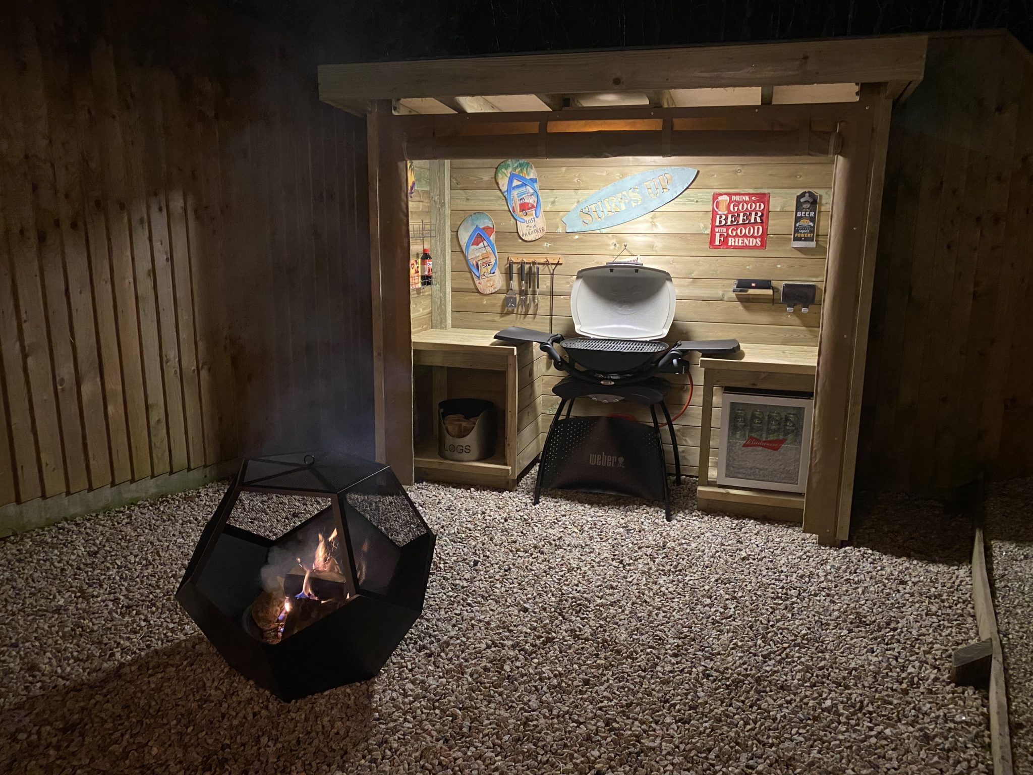 Cabin BBQ Area