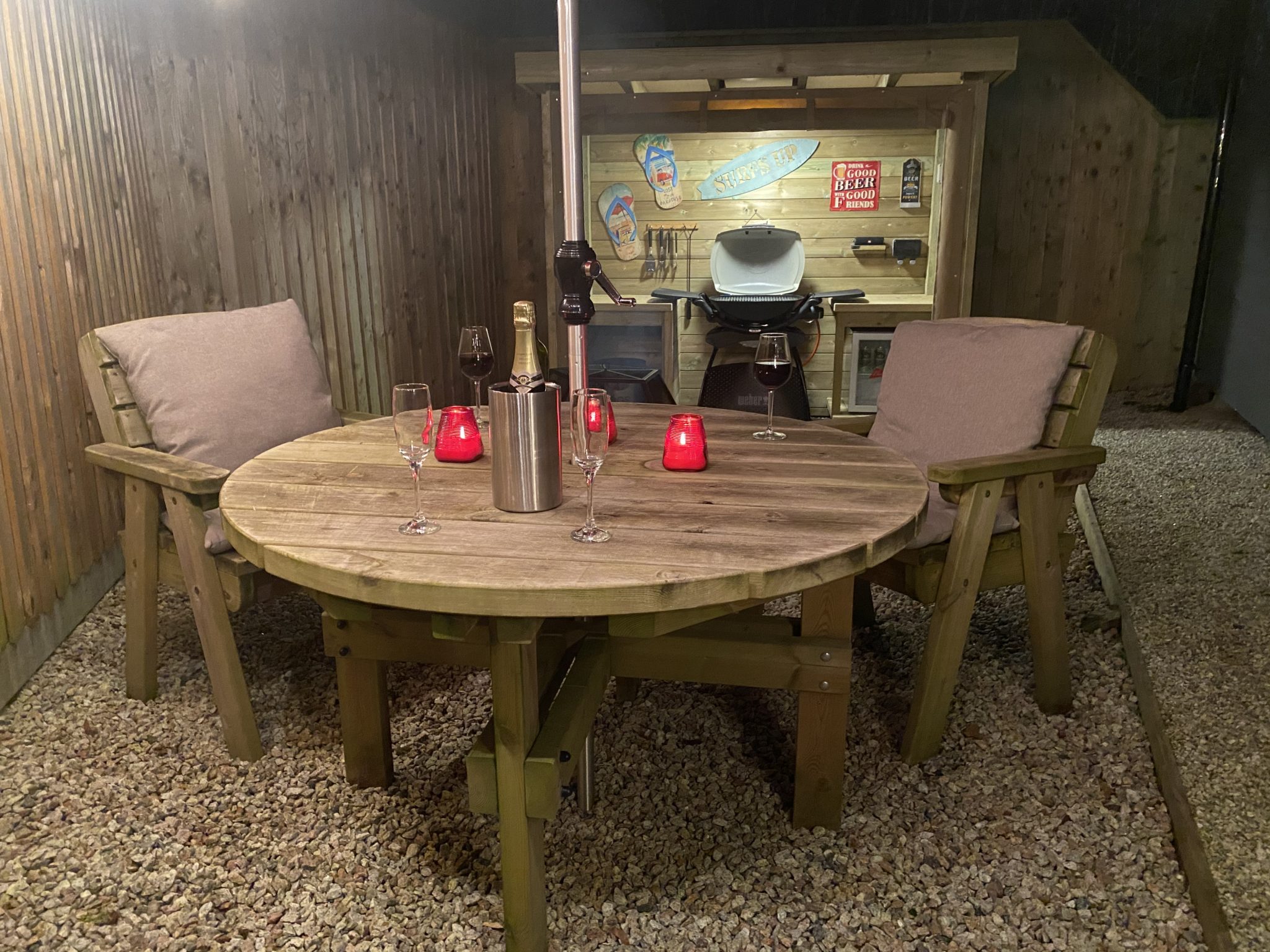Cabin BBQ Area