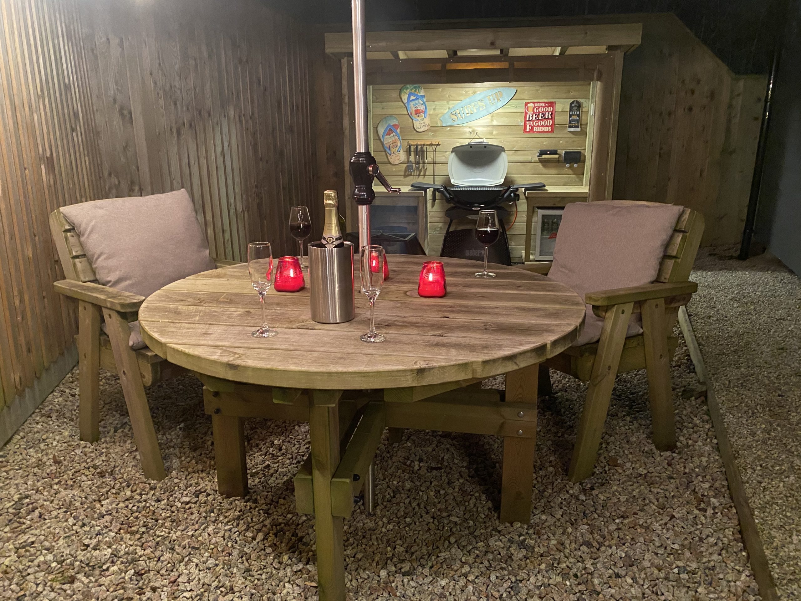 Cabin BBQ Area
